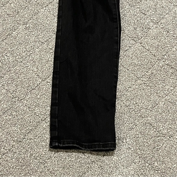 Old Navy Jeans Womens 12 Long Black Pop Icon Skinny Denim Distressed Mid Rise - Picture 7 of 10